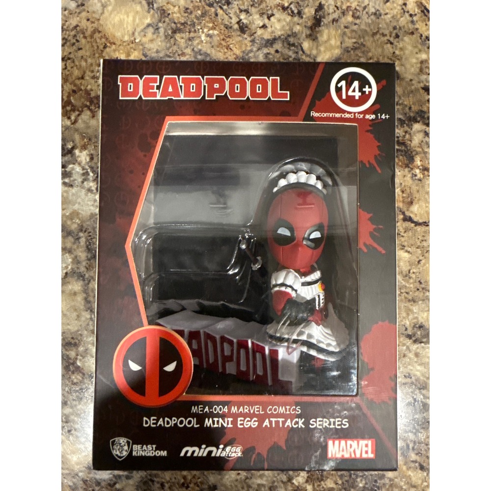 Beast Kingdom Marvel Comics Deadpool Mini Egg Attack Series Figure Maid Outfit